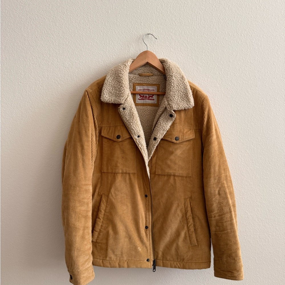 Levi's Camel Corduroy Sherpa Jacket